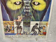 1963 X: The Man with the X-Ray Eyes Original 1SH Movie Poster 27x41 Ray Milland   - TvMovieCards.com