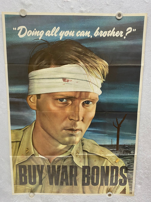 Original Poster DOING ALL YOU CAN BROTHER? BUY WAR BONDS WWII USA World 28 x40   - TvMovieCards.com
