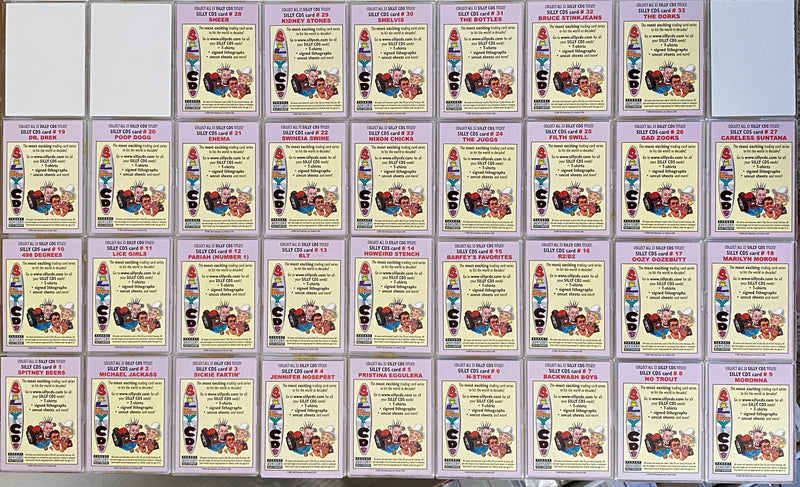 Silly CD's Trading Card Set 33 Cards Silly Productions 2001   - TvMovieCards.com