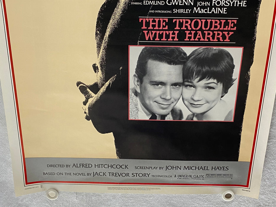 1983 The Trouble With Harry Alfred Hitchcock Original 1SH Movie Poster 27 x 41   - TvMovieCards.com