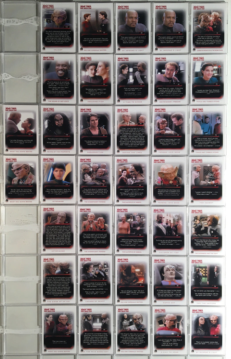 The Quotable Star Trek Deep Space Nine DS9 Base Card Set 108 Rittenhouse 2007 - TvMovieCards.com