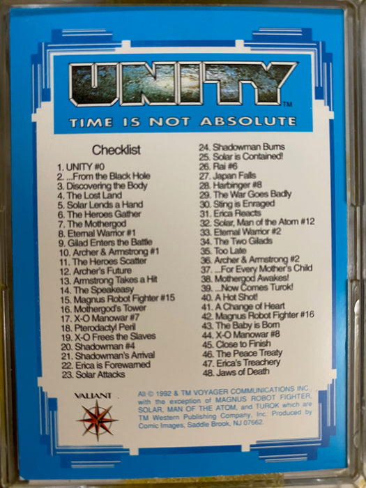 Unity Time is Not Absolute Base Card Set 90 Cards Comic Images 1992   - TvMovieCards.com