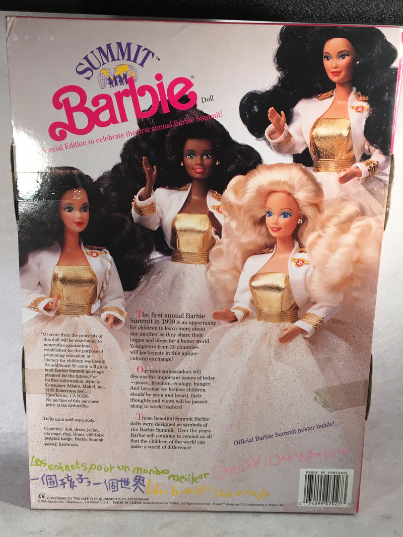Mattel Barbie Doll - Summit Barbie - 1990 - #7027 NIB   - TvMovieCards.com
