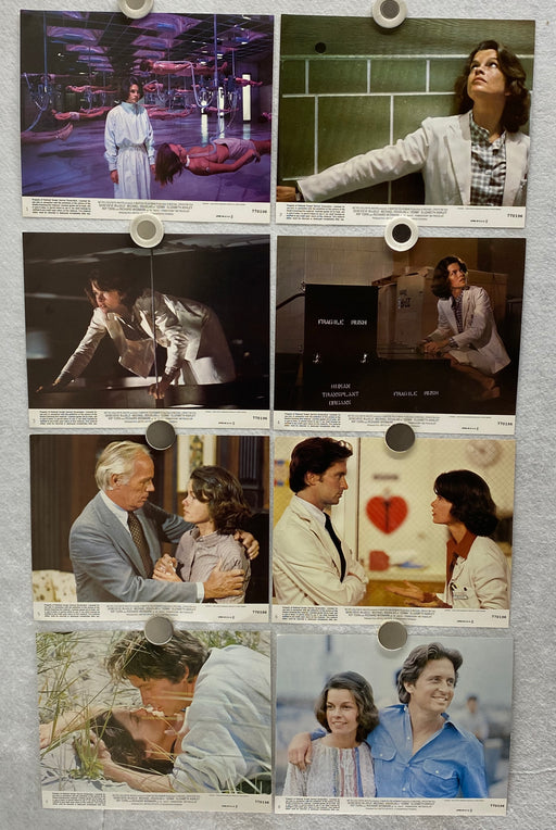 1978 Coma Lobby Card Set of 8 10 x 8 Michael Douglas, Rip Torn, Geneviève Bujold   - TvMovieCards.com