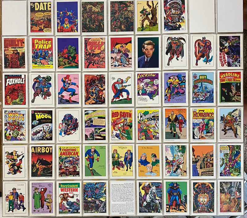 Jack Kirby & Joe Simon Comic Art Tribute Factory Card Set 50 Cards 1994   - TvMovieCards.com