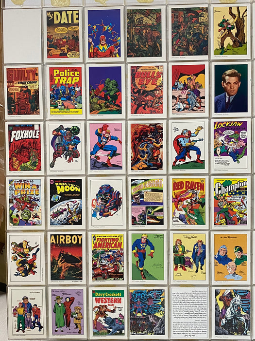 Jack Kirby & Joe Simon Comic Art Tribute Factory Card Set 50 Cards 1994   - TvMovieCards.com