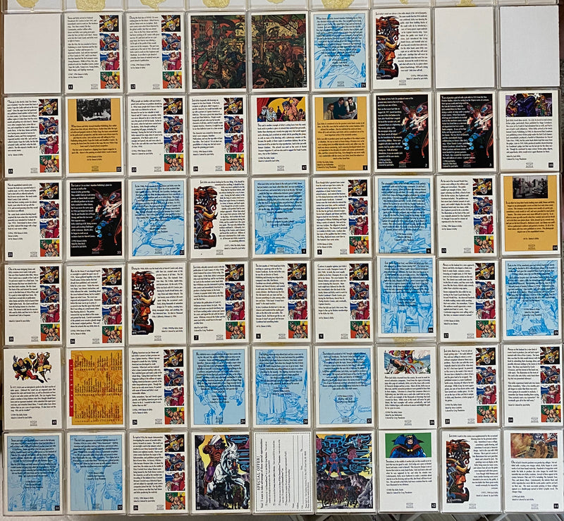 Jack Kirby & Joe Simon Comic Art Tribute Factory Card Set 50 Cards 1994   - TvMovieCards.com