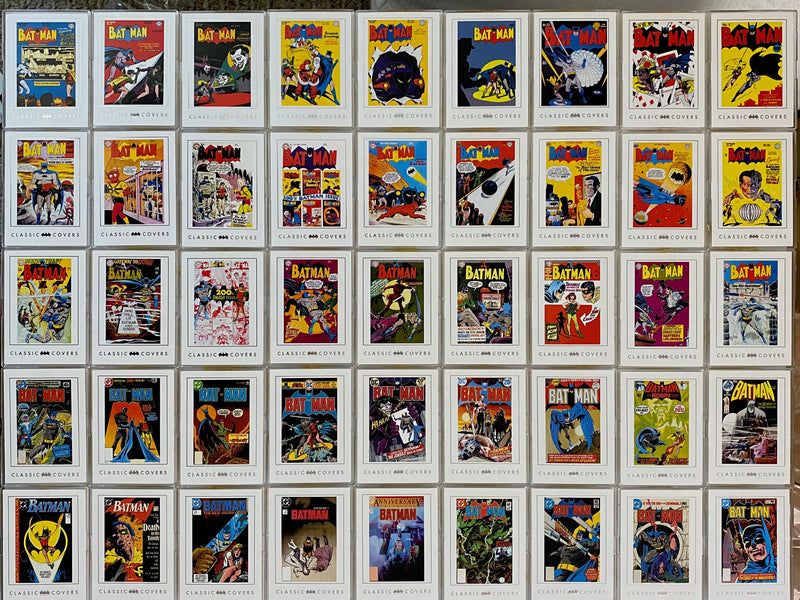 Batman Archives Classic Covers Trading Base Card Set 63 Cards Rittenho —
