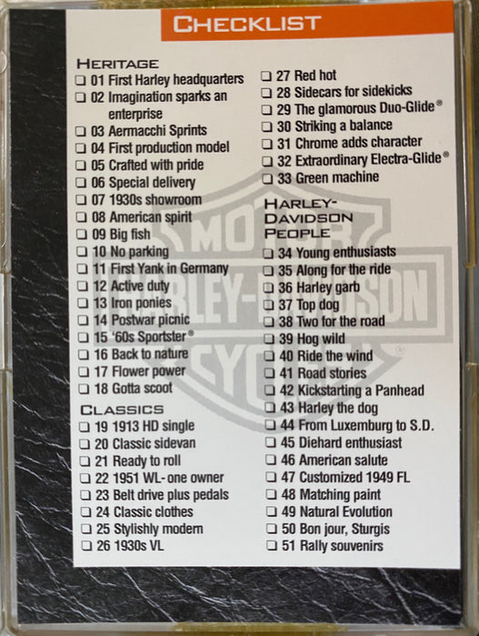 Harley Davidson 1994 Skybox Factory Card Set 90 Cards   - TvMovieCards.com