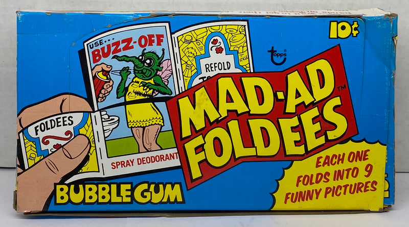 1976 Mad-Ad Foldees Vintage Trading Card Wax Box Topps Bubble Gum 36 Packs Full   - TvMovieCards.com