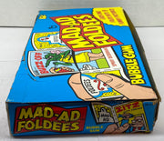 1976 Mad-Ad Foldees Vintage Trading Card Wax Box Topps Bubble Gum 36 Packs Full   - TvMovieCards.com
