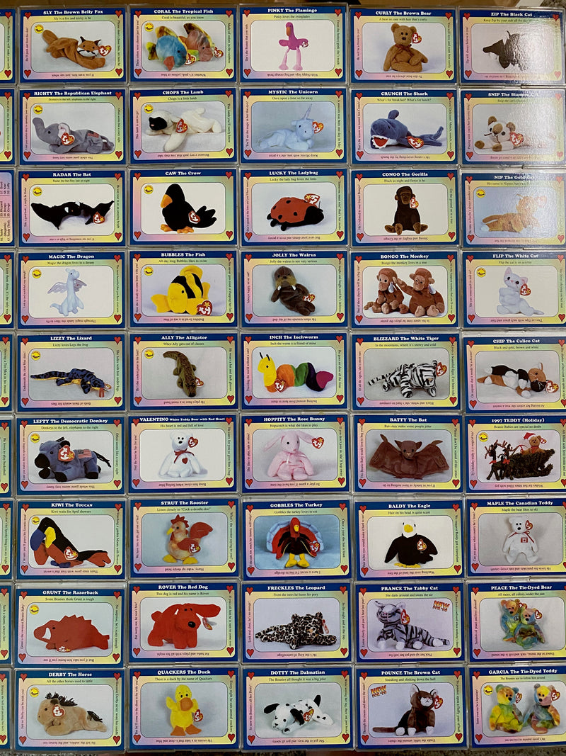 Beanie Baby (Unofficial) Trading Cards Base Card Set 100 Cards 1998   - TvMovieCards.com