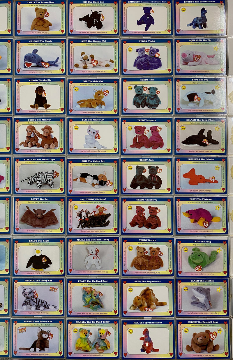 Beanie Baby (Unofficial) Trading Cards Base Card Set 100 Cards 1998   - TvMovieCards.com