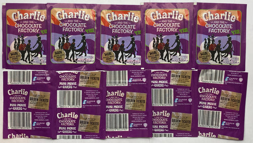 Charlie & Chocolate Factory Mini Movie Card 10 Sealed Packs of Cards, Inc 2005   - TvMovieCards.com