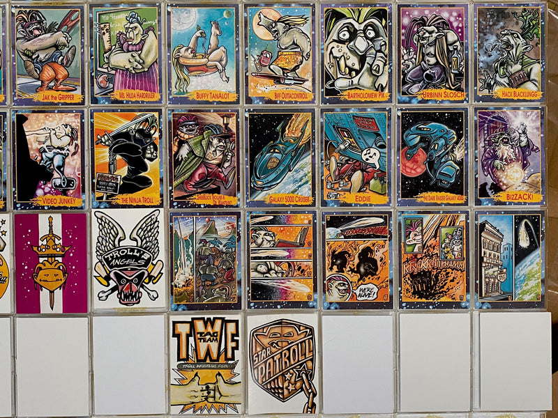 Troll Force Base Card Set 50 Cards + 6 Stickers Star Pics 1992 - TvMovieCards.com