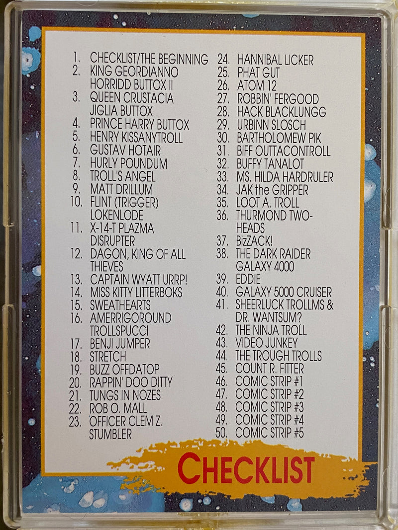 Troll Force Base Card Set 50 Cards + 6 Stickers Star Pics 1992 - TvMovieCards.com