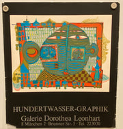 1970 Hundertwasser Good-bye From Africa Art Gallery Exhibition Poster   - TvMovieCards.com