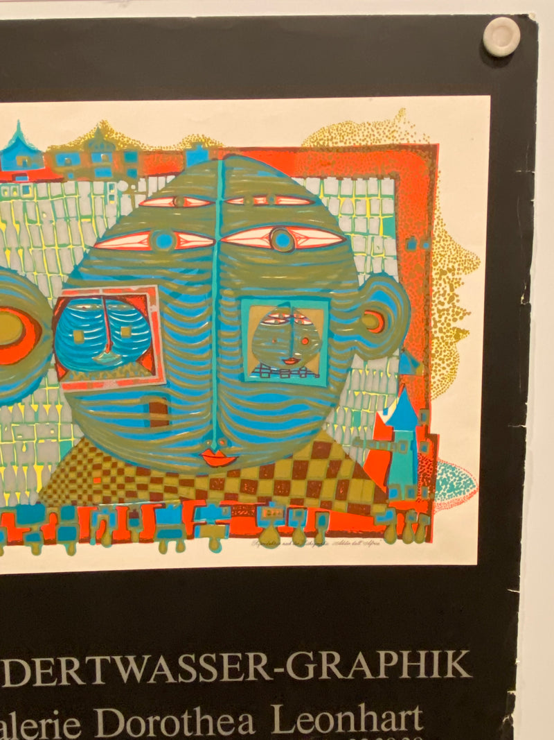 1970 Hundertwasser Good-bye From Africa Art Gallery Exhibition Poster   - TvMovieCards.com