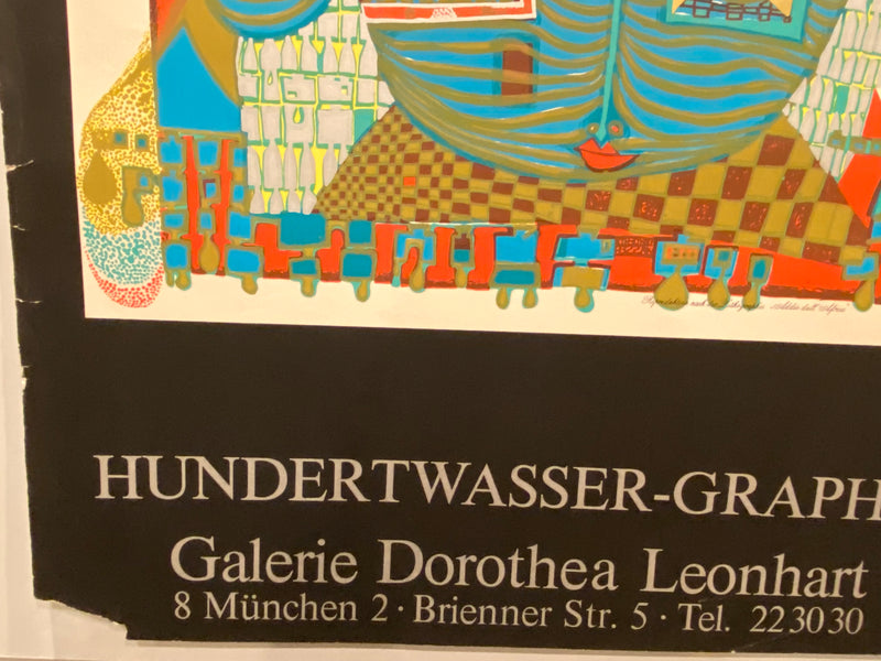 1970 Hundertwasser Good-bye From Africa Art Gallery Exhibition Poster   - TvMovieCards.com