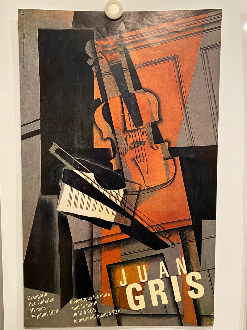 1974 Juan Gris Musée de l'Orangerie Gallery Exhibition Art Poster   - TvMovieCards.com