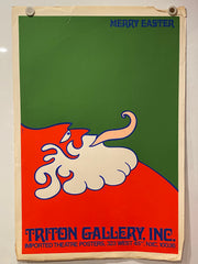 1970s Vittorio Fiorucci Merry Easter Triton Gallery Exhibition Art Poster   - TvMovieCards.com