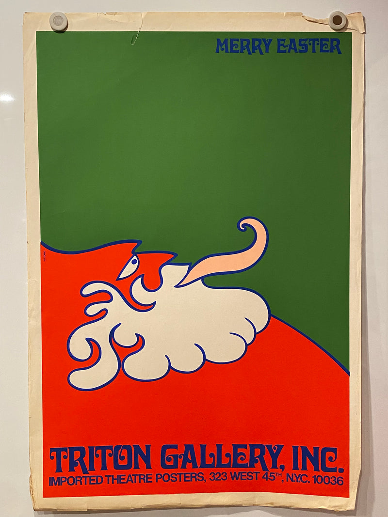 1970s Vittorio Fiorucci Merry Easter Triton Gallery Exhibition Art Poster   - TvMovieCards.com