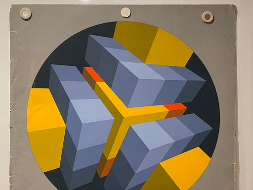 1973 Marko Spalatin Abstract Paris France Art Gallery Exhibition Poster   - TvMovieCards.com