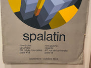 1973 Marko Spalatin Abstract Paris France Art Gallery Exhibition Poster   - TvMovieCards.com