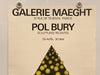 1969 Pol Bury Sculptures Recentes Galerie Maeght Art Gallery Exhibition Poster   - TvMovieCards.com