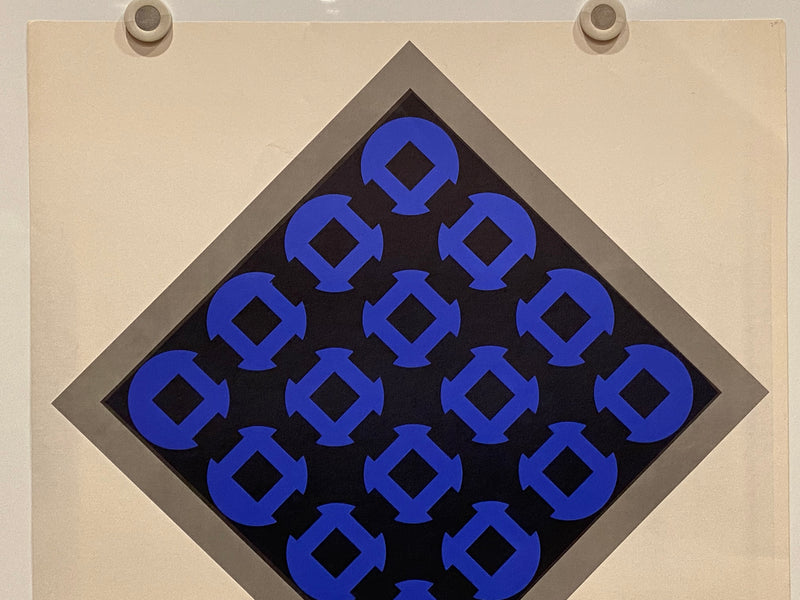 1971 Victor Vasarely Anthea Galleria D'arte Art Gallery Exhibition Poster   - TvMovieCards.com