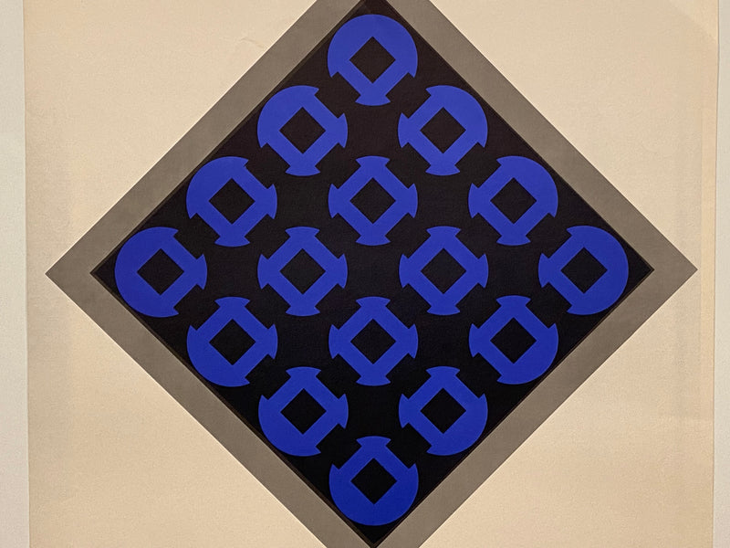 1971 Victor Vasarely Anthea Galleria D'arte Art Gallery Exhibition Poster   - TvMovieCards.com