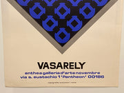 1971 Victor Vasarely Anthea Galleria D'arte Art Gallery Exhibition Poster   - TvMovieCards.com