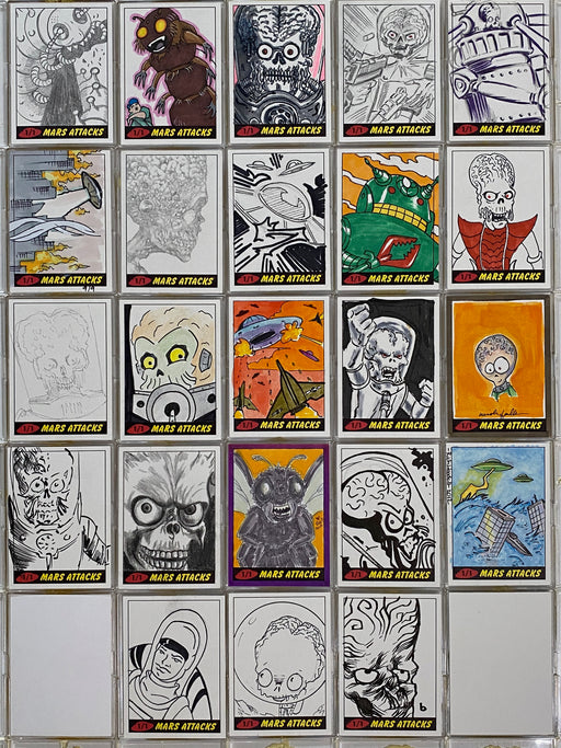 2013 Mars Attacks Invasion Artist Autograph You Pick Sketch Trading Card Topps   - TvMovieCards.com
