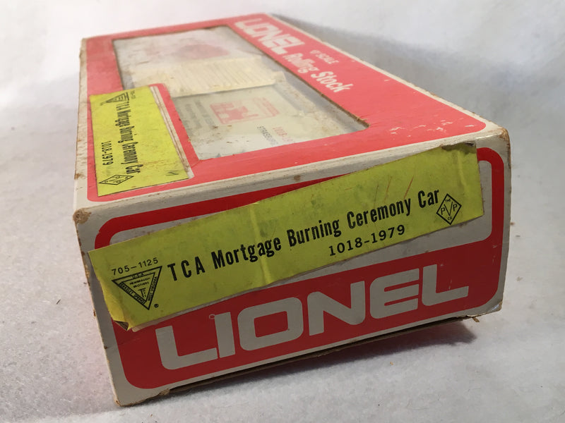 Lionel O Scale 1018-1979 TCA Mortgage Burning Ceremony   - TvMovieCards.com