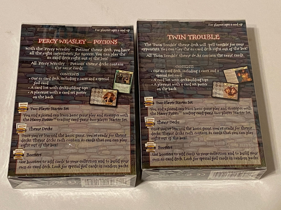 Harry Potter TCG CHAMBER OF SECRETS Weasley Potions & Twin Trouble Theme Deck   - TvMovieCards.com