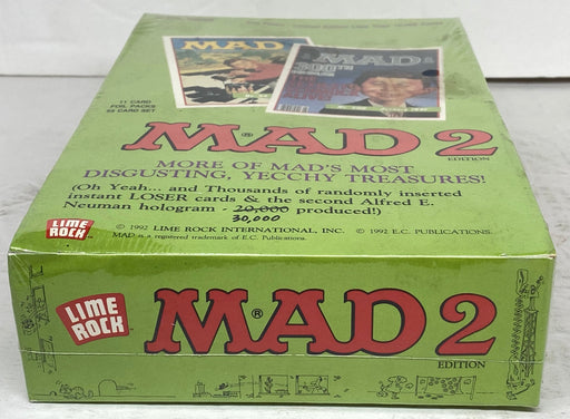 1992 Mad Magazine Series 2 Green Trading Card Box 36 Packs Sealed Lime Rock   - TvMovieCards.com