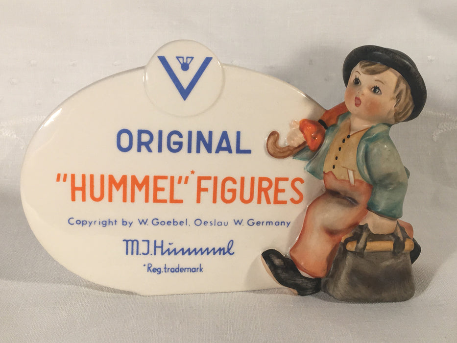 Goebel Hummel Dealer Plaque #187 TMK-4 (1964-1972) Merry Wanderer   - TvMovieCards.com