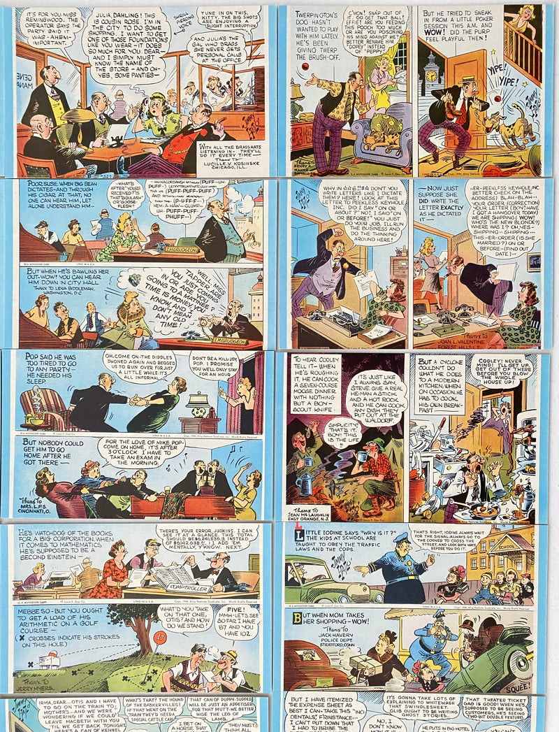 1944 They'll Do It Every Time Arcade Trading Card Set of 32 Cards Jimmy Hatlo   - TvMovieCards.com