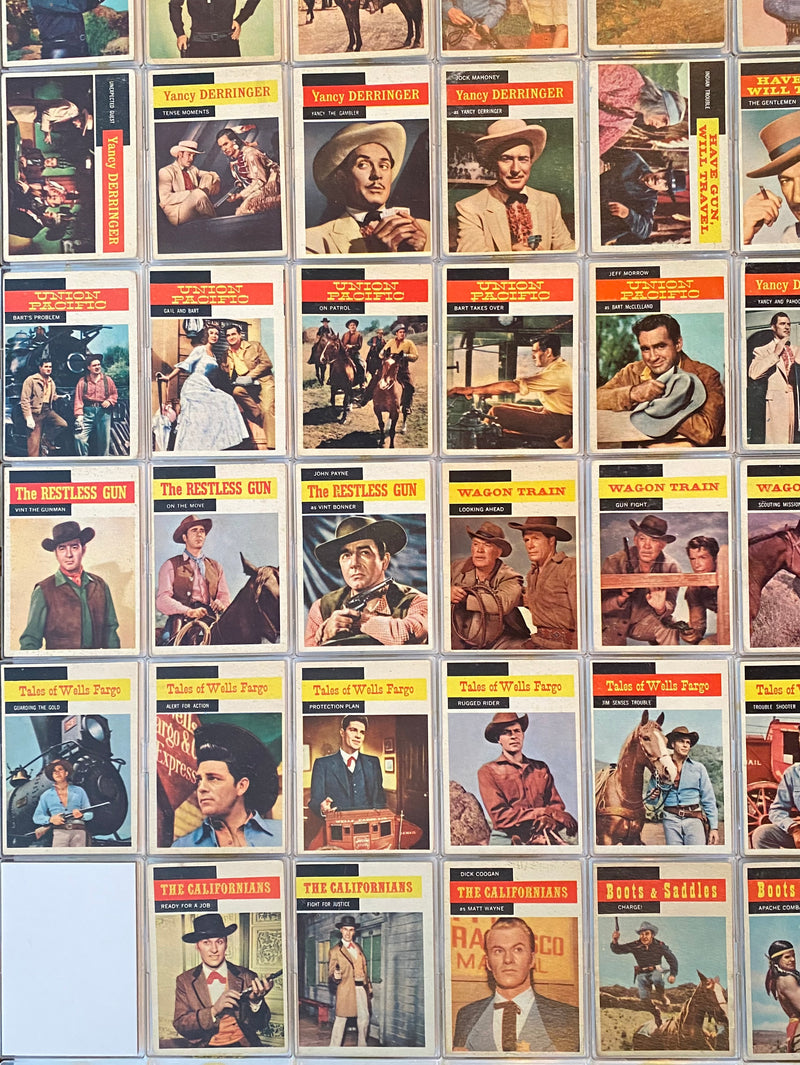 1958 TV Westerns Complete Vintage Trading Card Set (71) Topps   - TvMovieCards.com