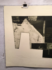 Robert Watson "Area Findings" 1967 Lithograph Signed Mid Century Art Print   - TvMovieCards.com