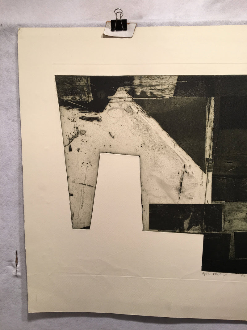 Robert Watson "Area Findings" 1967 Lithograph Signed Mid Century Art Print   - TvMovieCards.com