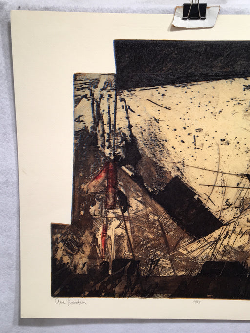 Robert Watson "Area Location" 1967 Lithograph Signed Mid Century Art Print   - TvMovieCards.com