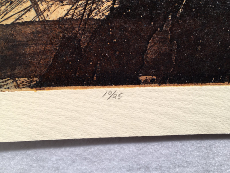 Robert Watson "Area Location" 1967 Lithograph Signed Mid Century Art Print   - TvMovieCards.com
