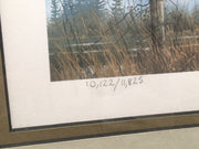1984 Oregon Waterfowl Duck Stamp & Framed Print SIGNED Michael Sieves   - TvMovieCards.com