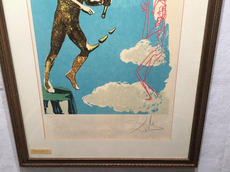 1978 Salvador Dali Release of the Psychic Spirit Lithograph   - TvMovieCards.com