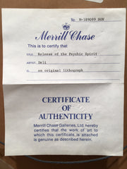 1978 Salvador Dali Release of the Psychic Spirit Lithograph   - TvMovieCards.com