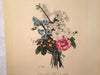 Jean Louis Prevost Hand Colored Print "Lankspur, Primula, Narcissus No 2"   - TvMovieCards.com