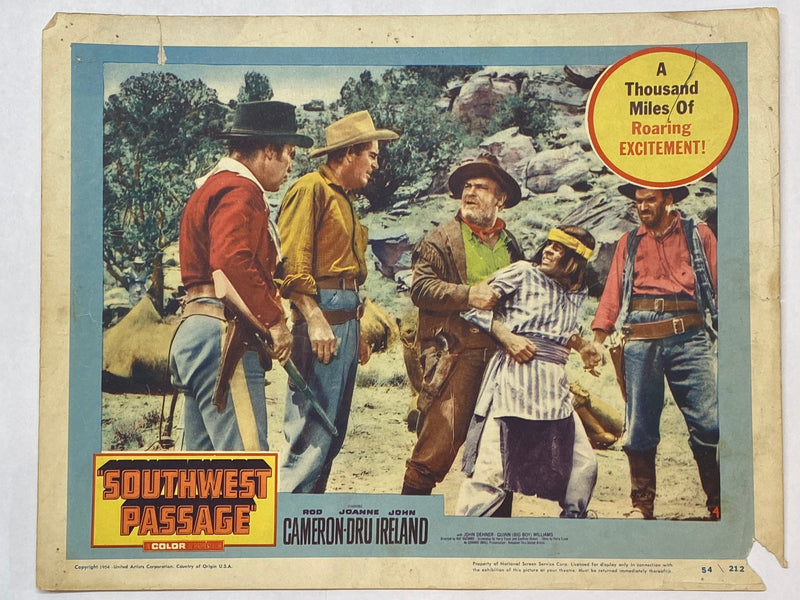 1954 Southwest Passage #4 Lobby Card 11 x 14 Rod Cameron Joanne Dru John Ireland   - TvMovieCards.com