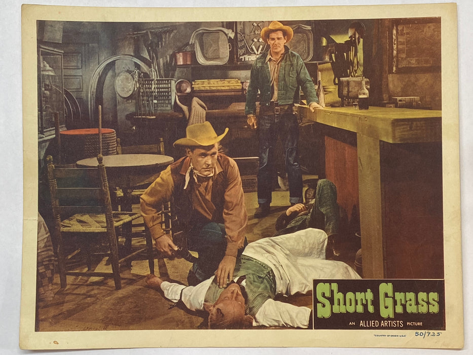 1950 Short Grass #3 Lobby Card 11 x 14 Rod Cameron Cathy Downs Johnny Mack Brown   - TvMovieCards.com