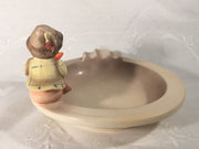 Goebel Hummel Figurine Hum 34 TMK-3 Singing Lesson Ashtray Boy with Black Bird   - TvMovieCards.com